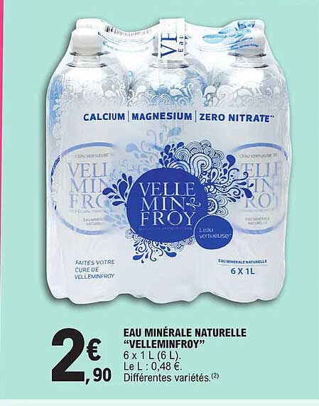 eau minérale naturelle "velleminfroy"