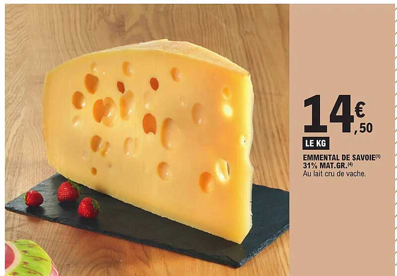 Emmental De Savoie 31% Mat Gr