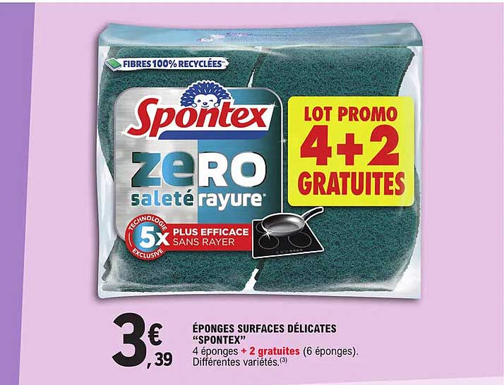 éponges Surfaces Délicates "spontex"