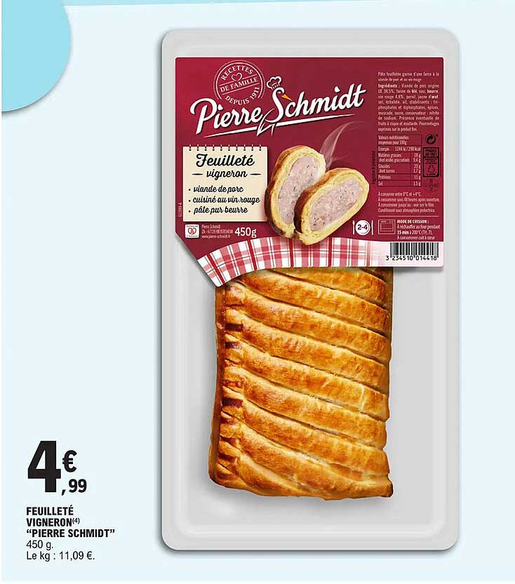 feuilleté vigneron "pierre schmidt"