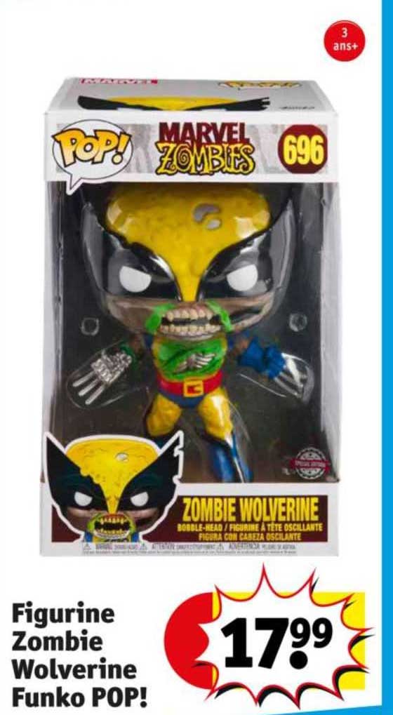 figurine zombie wolverine funko pop!
