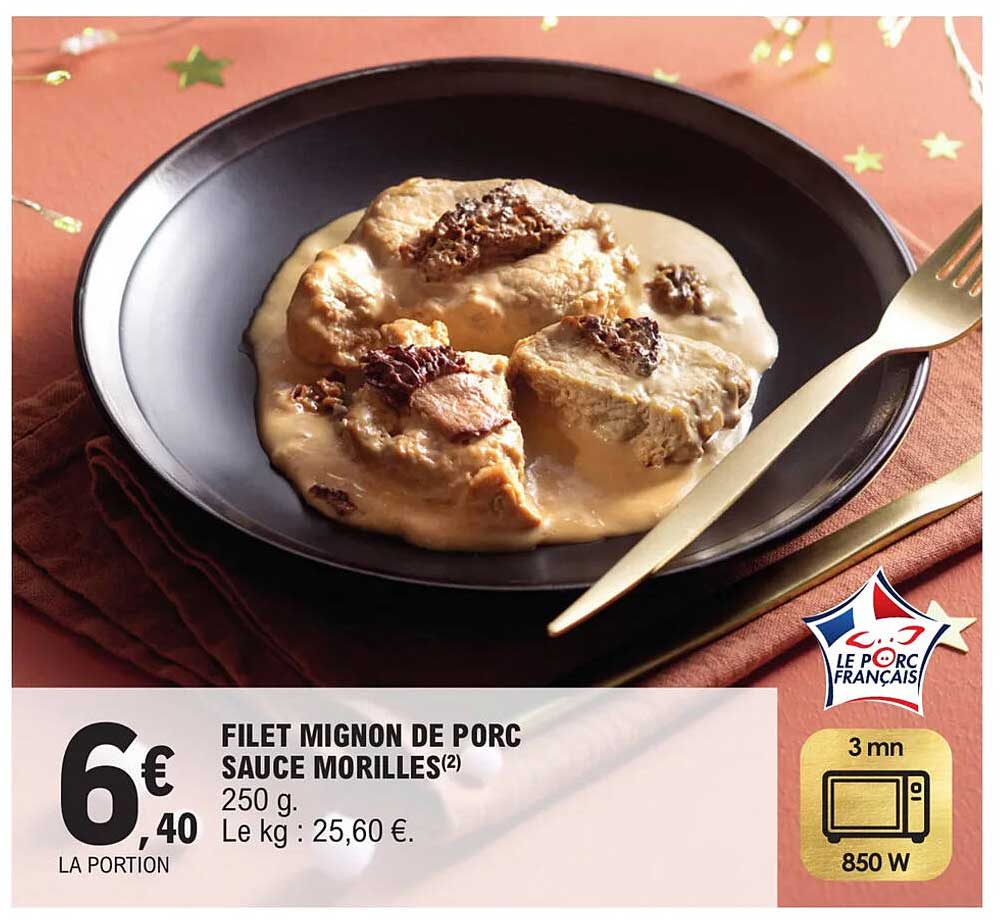 Filet Mignon De Porc Sauce Morilles