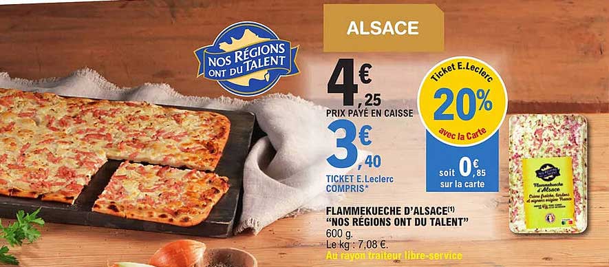 flammekueche d'alsace "nos régions ont du talent"