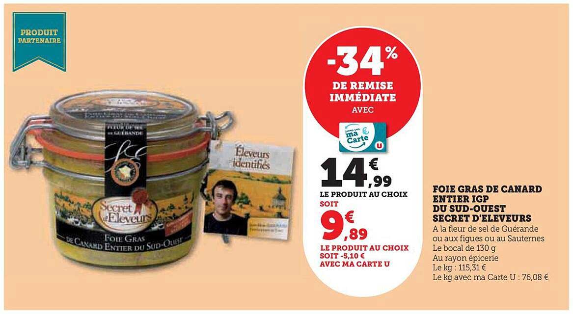 foie gras de canard entier igp du sud-ouest secret d'éleveurs