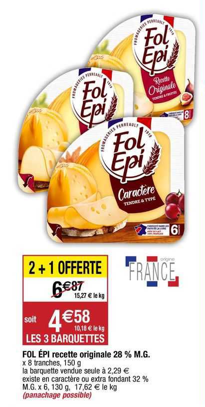 fol épi recette originale 28% m.g.