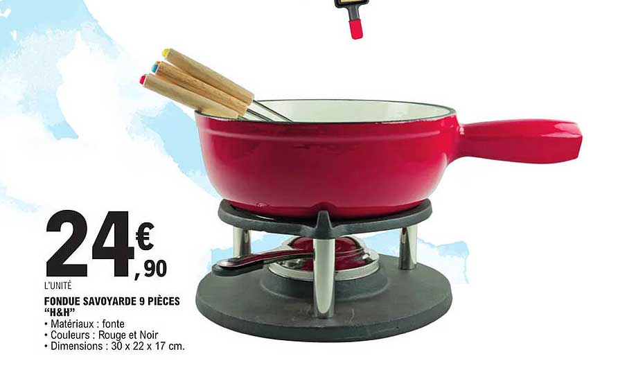 fondues savoyarde 9 pièces "h&h"