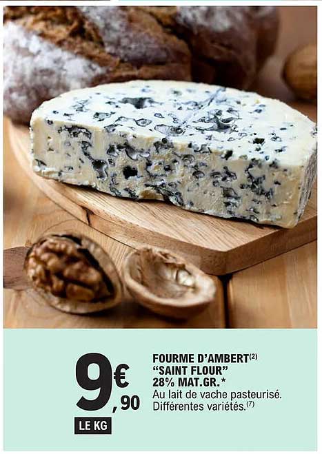 fourme d'ambert "saint flour" 28% mat. gr.