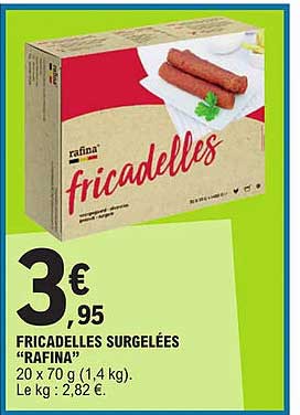 Fricadelles Surgelées "rafina"