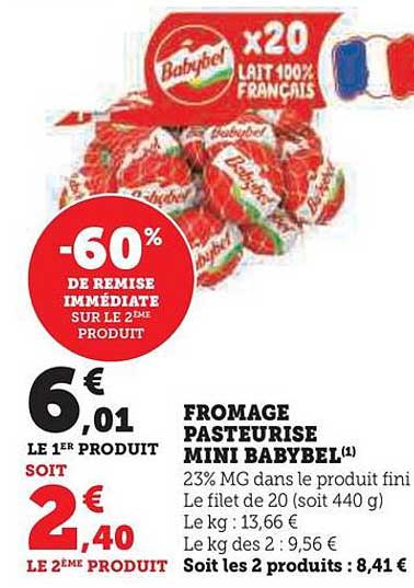 Fromage Pasteurisé Mini Babybel
