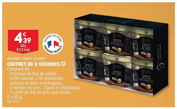 Gourmet Finest Cuisine Coffret De 6 Verrines