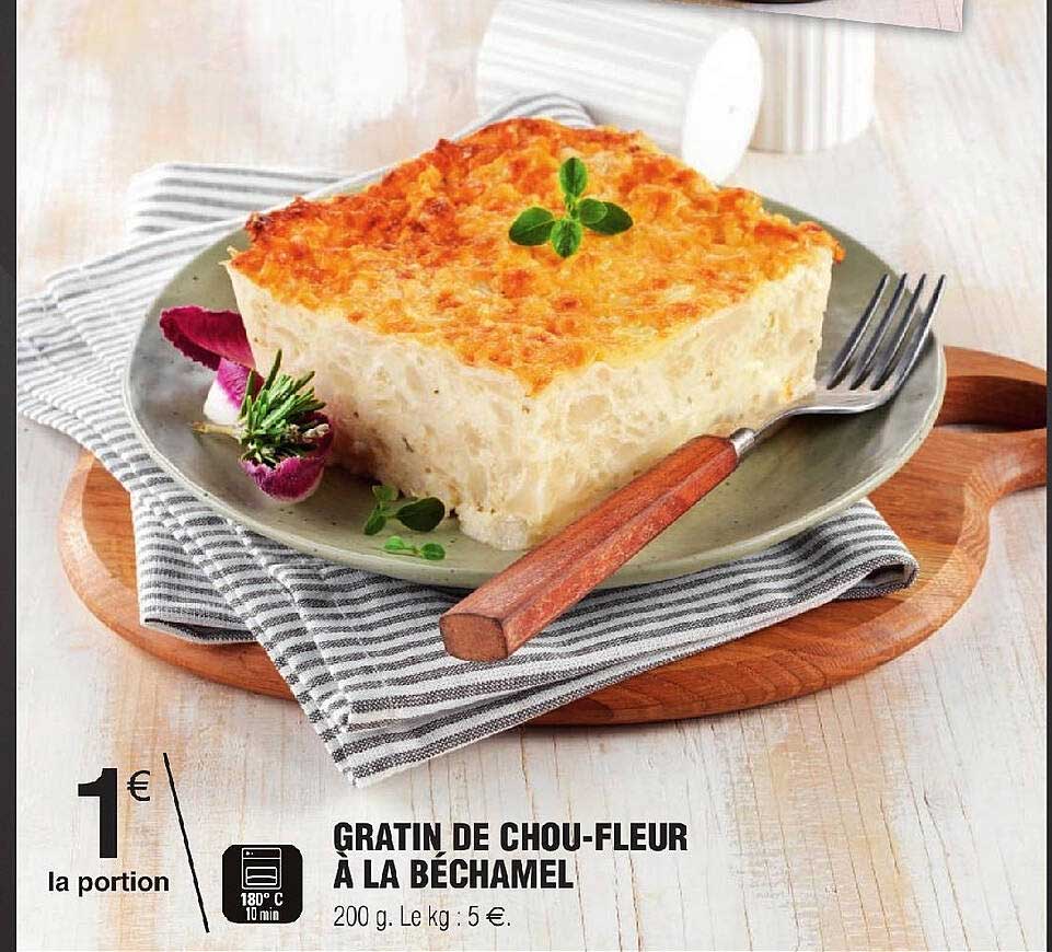 gratin de chou-fleur à la béchamel