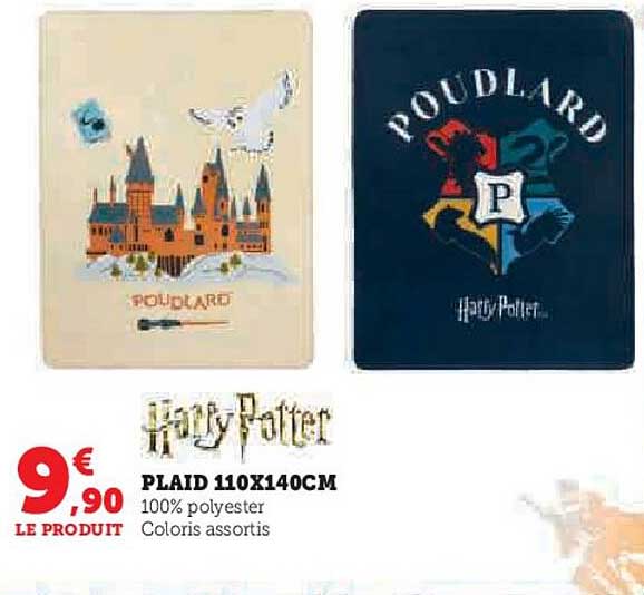 harry potter plaid 110x140cm