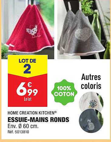 home creation kitchen essuie-mains ronds