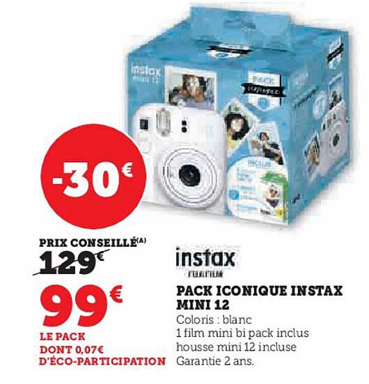 Instax Pack Inconique Instax Mini 12