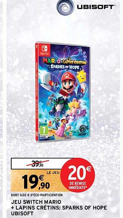 jeu switch mario + lapins crétins : sparks of hope ubisoft