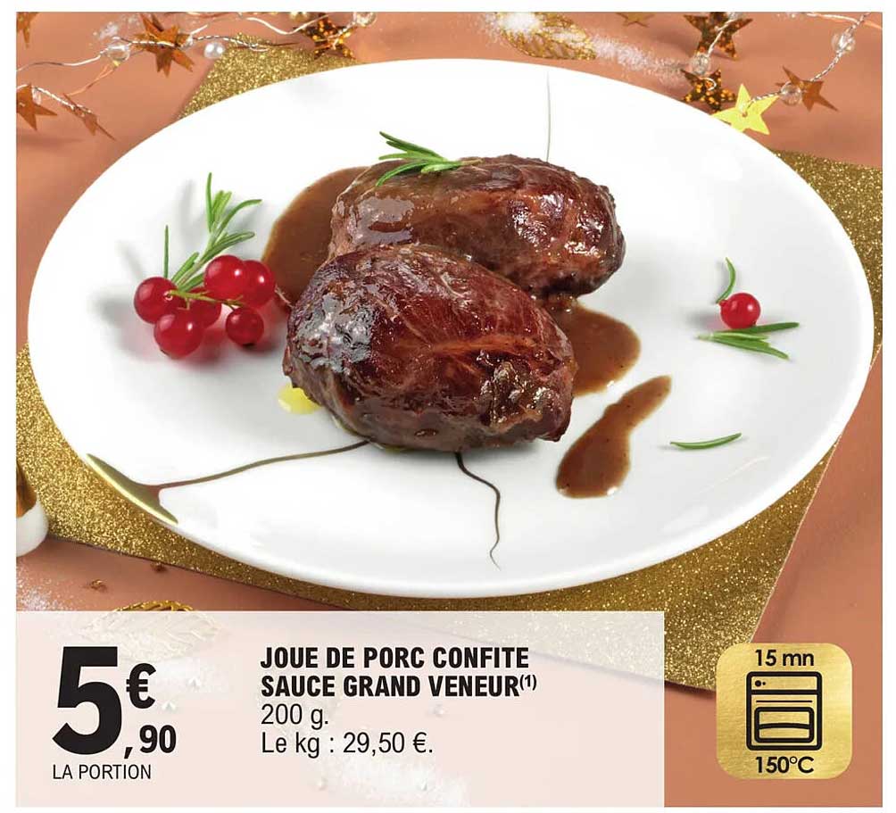 joue de porc confite sauce grand veneur