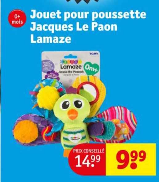 jouet pour poussette jacques le paon lamaze