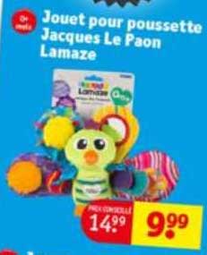 jouet pour poussette jacques le paon lamaze