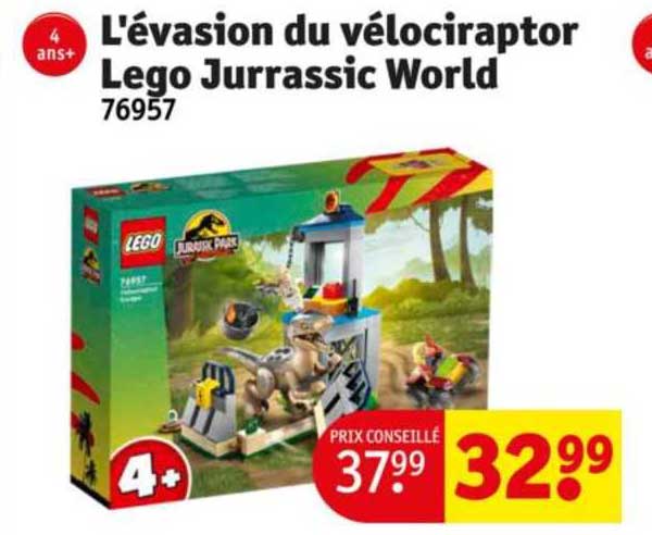 L'évasion Du Vélociraptor Lego Jurrassic World