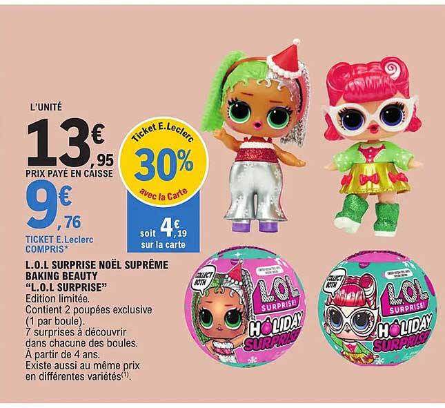 l.o.l surprise noël suprême baking beauty "l.o.l surprise"
