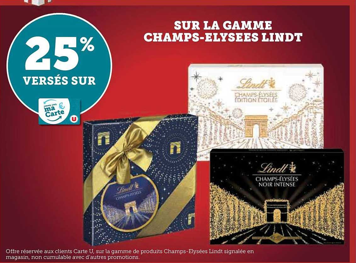 la gamme champs-élysées lindt