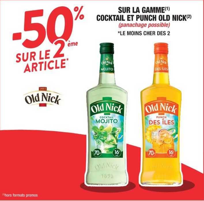 la gamme cocktail et punch old nick