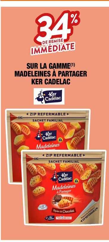 la gamme madeleines à partager ker cadelac