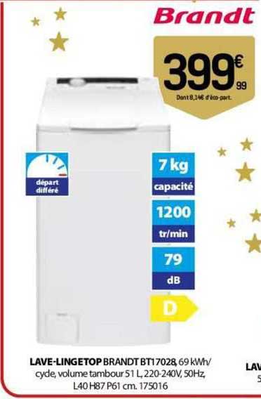 lave-linge top brandt