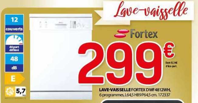 lave-vaisselle fortex