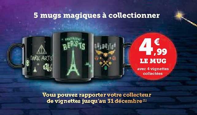 le mug avec vignettes collectées