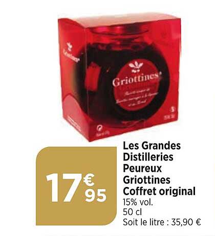 les grandes distilleries peureux griottines coffret original