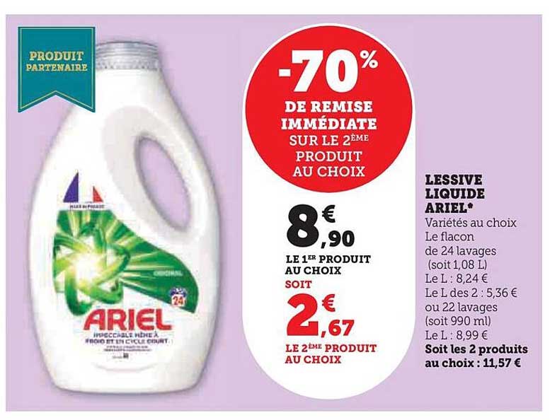 Lessive Liquide Ariel