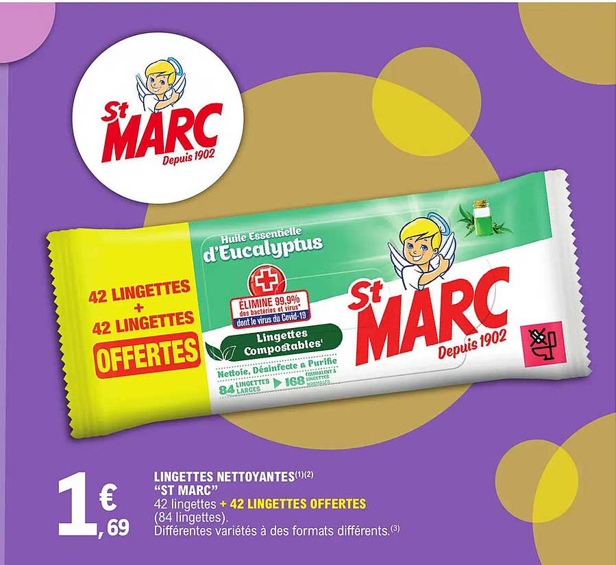lingettes nettoyantes "st marc"
