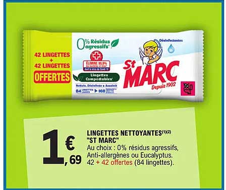 lingettes nettoyantes "st marc"