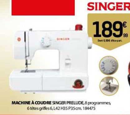 machine à coudre singer prelude