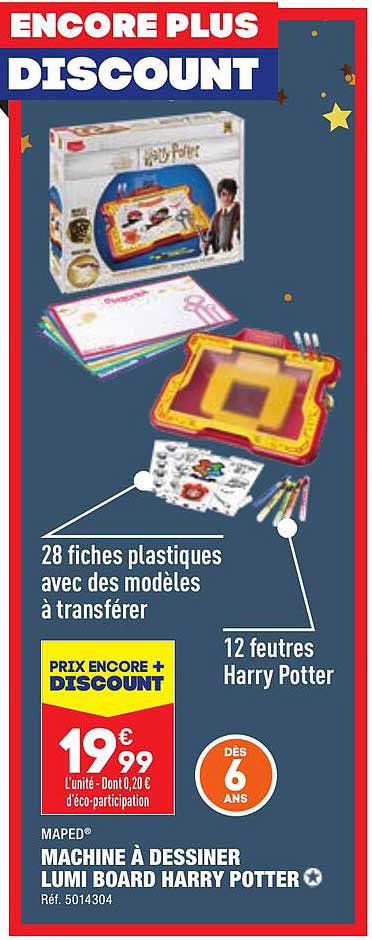 maped machine à dessiner lumi board harry potter