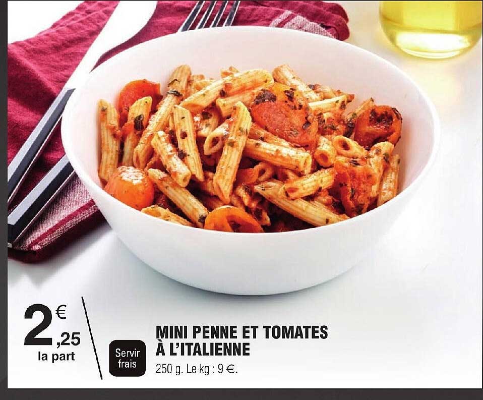 Mini Penne Et Tomates à L'italienne