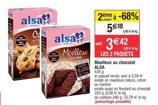 Moelleux Au Chocolat Alsa