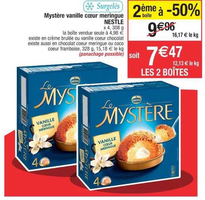 Mystère Vanille Coeur Meringue Nestlé