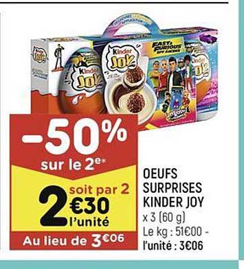 oeufs surprises kinder joy