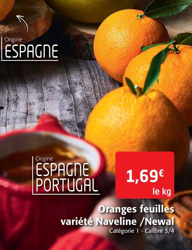 oranges feuilles variété naveline/newal