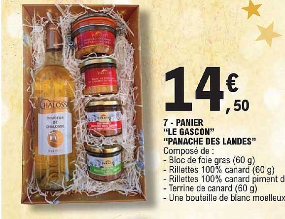 panier "le gascon" "panache des landes"