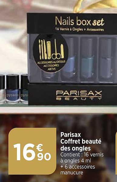 parisax coffret beauté des ongles