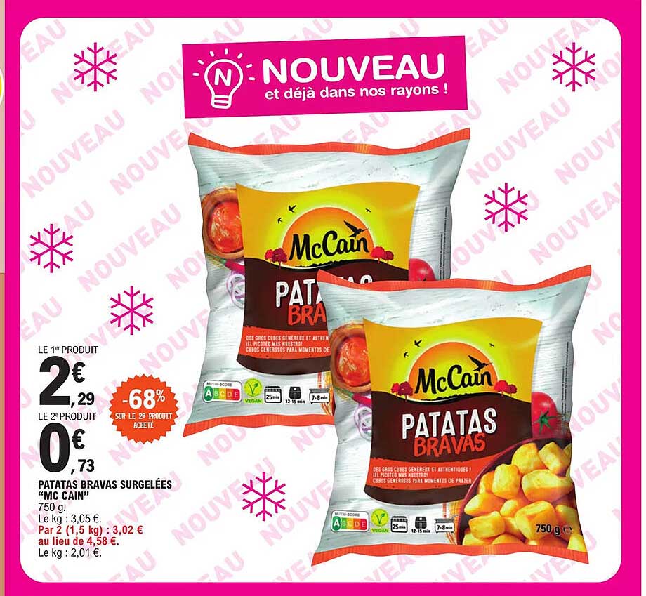 patatas bravas surgelées "mc cain"