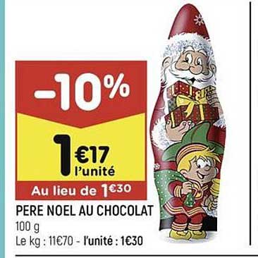 père noël au chocolat