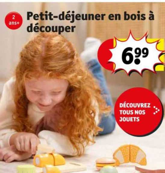 petit-déjeuner en bois à découper