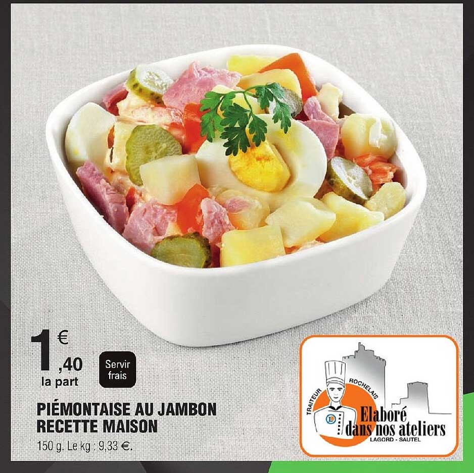 Piémontaise Au Jambon Recette Maison
