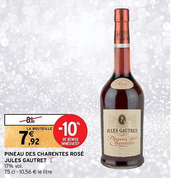 pineau des charentes rosé jules gautret
