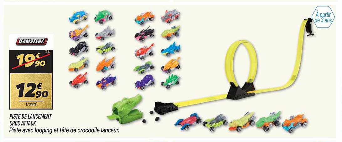 piste de lancement croc attack teamsterz
