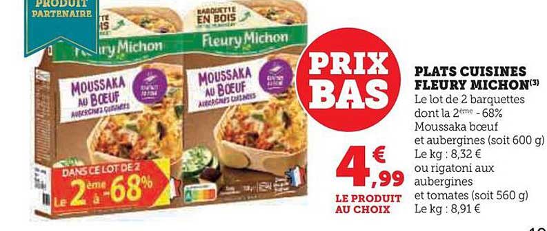 plats cuisinés fleury michon